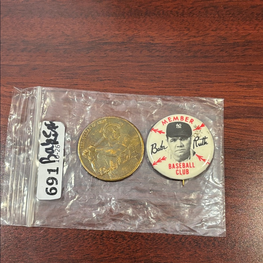 Vintage Baseball Memorabilia Set